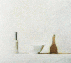 bol-dos-botellas-tono-vega-oleo-madera-still-life