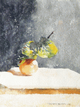 fruta-sola-tono-vega-watercolor-acuarela-still-life