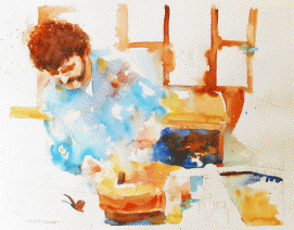 luthier-tono-vega-acuarela-watercolor-painting-art