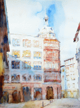 tono-vega-logrono-acuarela-watercolor-paisaje-urban